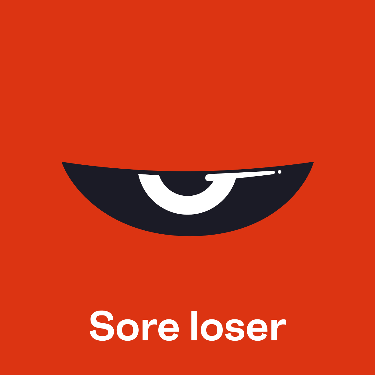 Sore loser icon